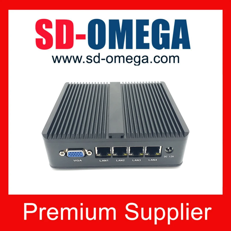 Стол мини нано ПК J1900 Четырехъядерный 4 LAN Мини ПК