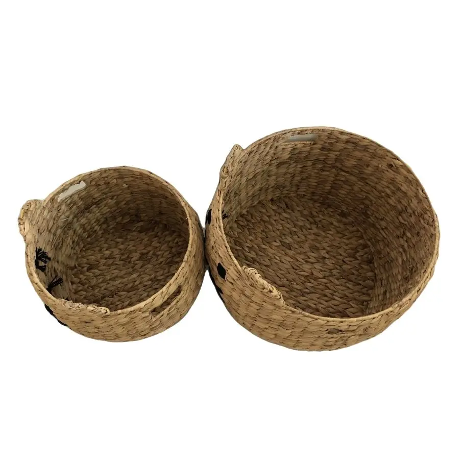 Best Selling Animal Basket For Kid - Natural Water Hyacinth Basket For Kids room, Laundry, Home Decoration - OEM ODM