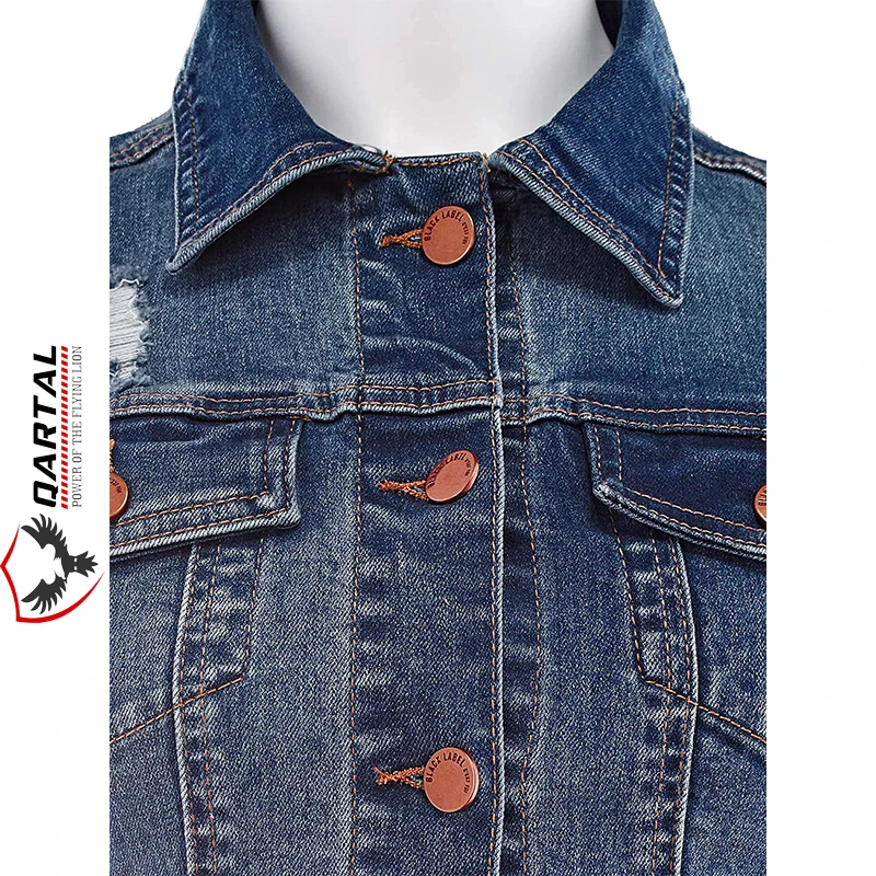 Sleeveless Ripped Denim Jacket For Women Best Wholesale Customized Logo And Design Jean Jacket For Women 2022 Jeans Vest Coat