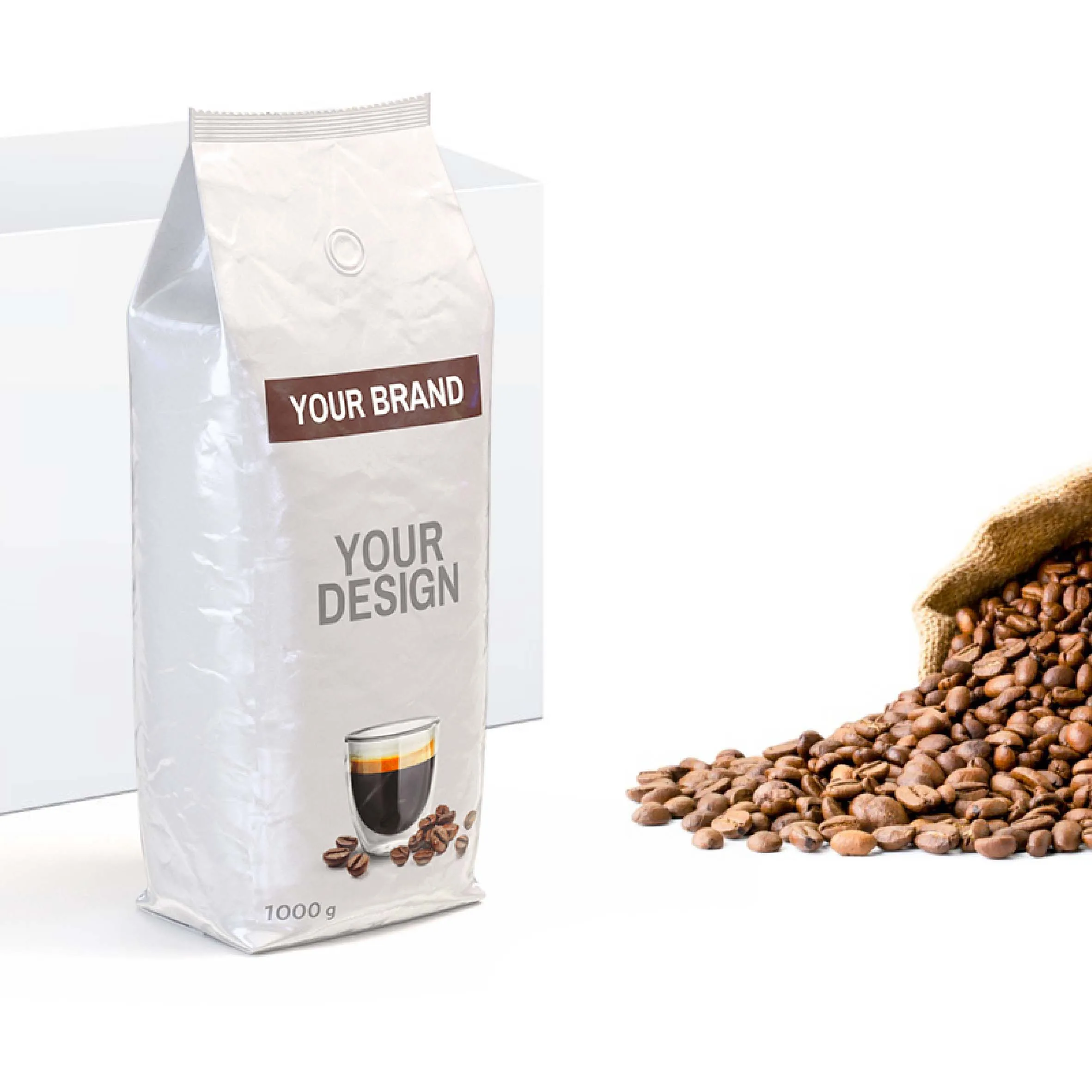 Outstanding quality coffee 1kg whole beans 70% Arabica blend high top format selectable origin