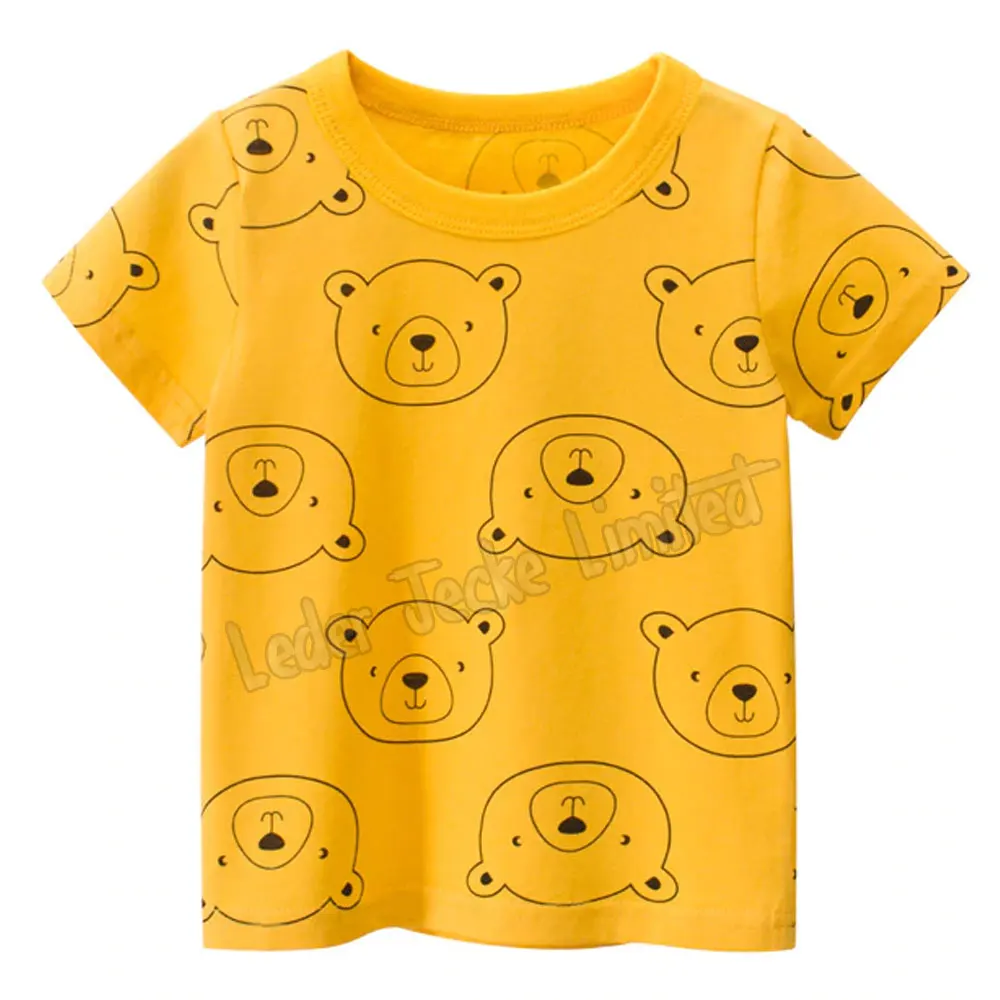 Boy T Shirts Children Short Sleeve Plain Custom Logo Printing Latest Style Round Neck Durable Kids Baby T-Shirt For Sale