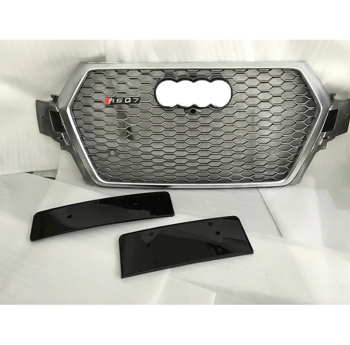 Automotive Parts Black Front Bumper Grille For Audi Q7 2016-2018 Upgrade Honeycomb Audi RSQ7 Grille