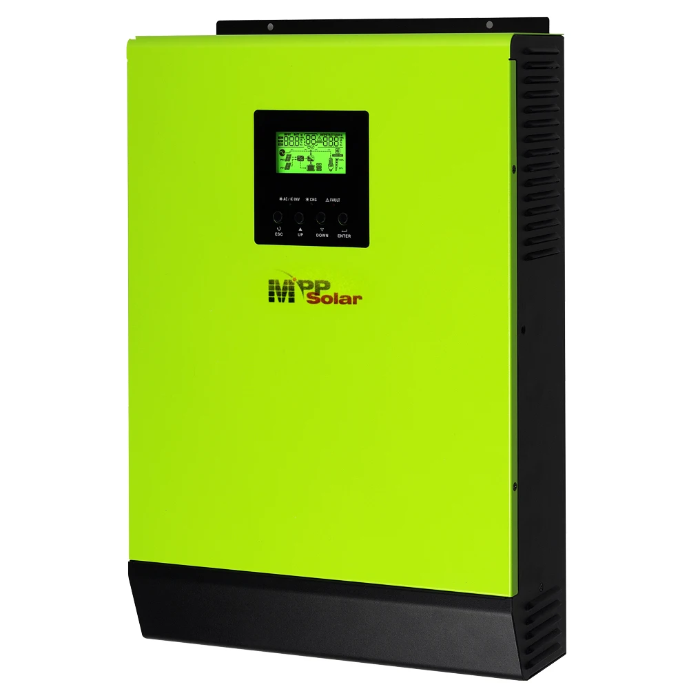 2000w Hybrid Solar inverter 24v 230vac Grid tied solar ineverter + off grid solar inverter