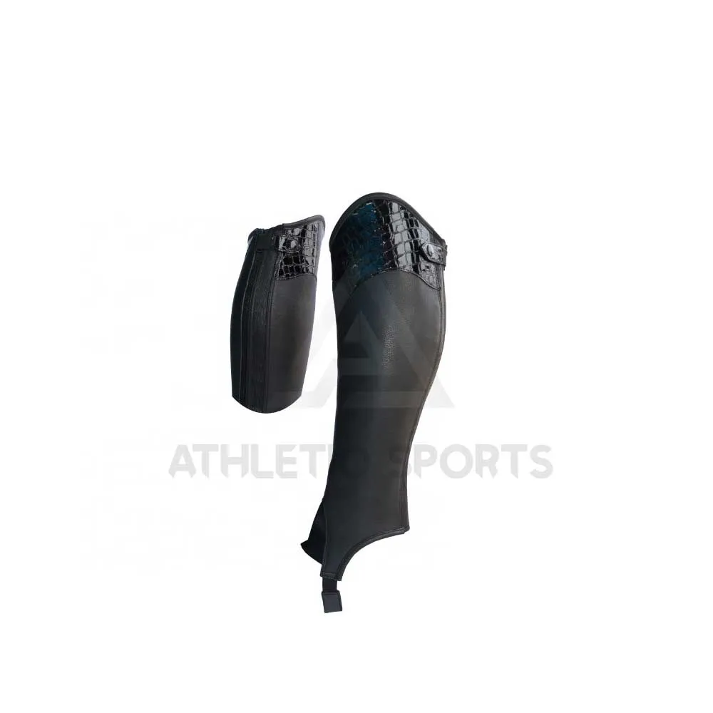 horse riding half chaps Riding boots fitting to ankle boot- riding chaps