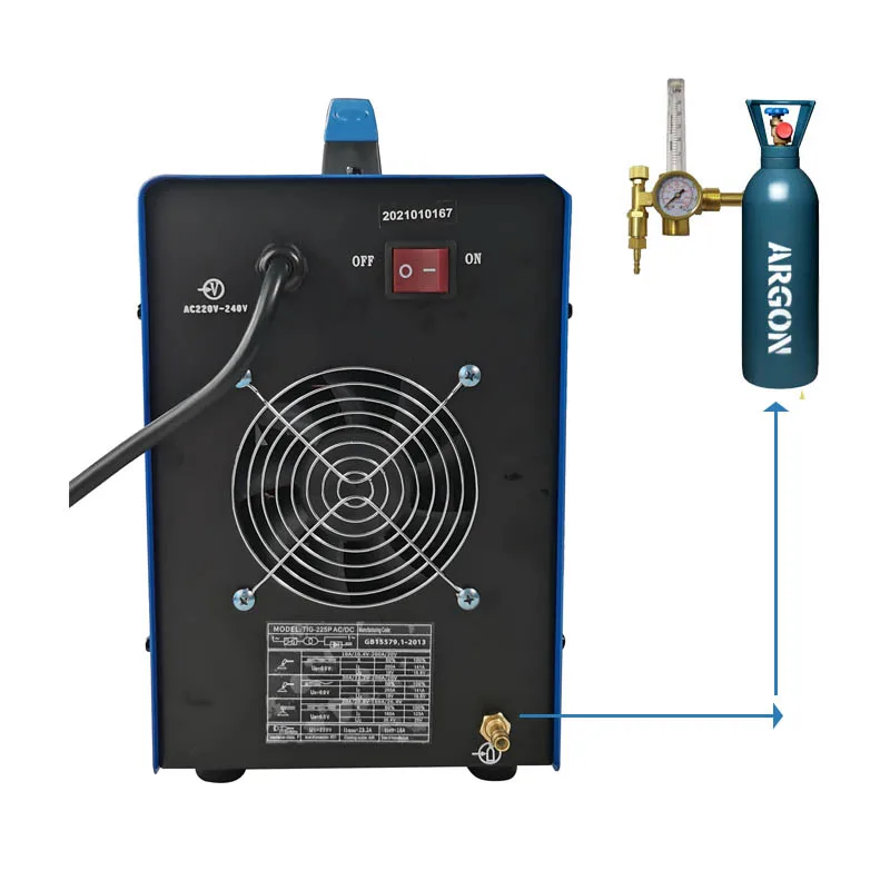 TIG225P TIG/TIG pulse/ Arc TIG сварочный аппарат 225Amp 110 & 220V двойное напряжение с педалью