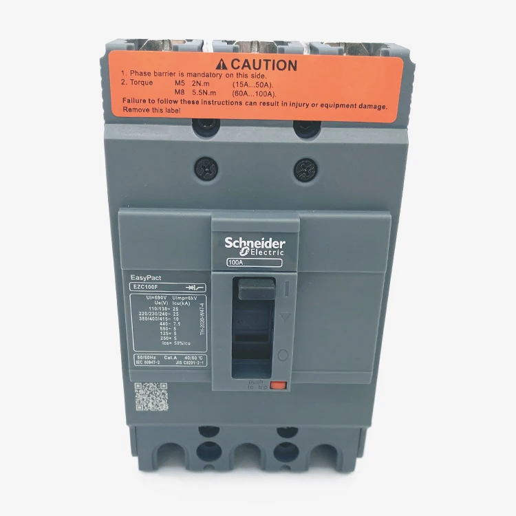 MCCB China Manufacturer EZC100F Easypact EZC 63A 75A 80A 100A Merlin Gerin Circuit breaker