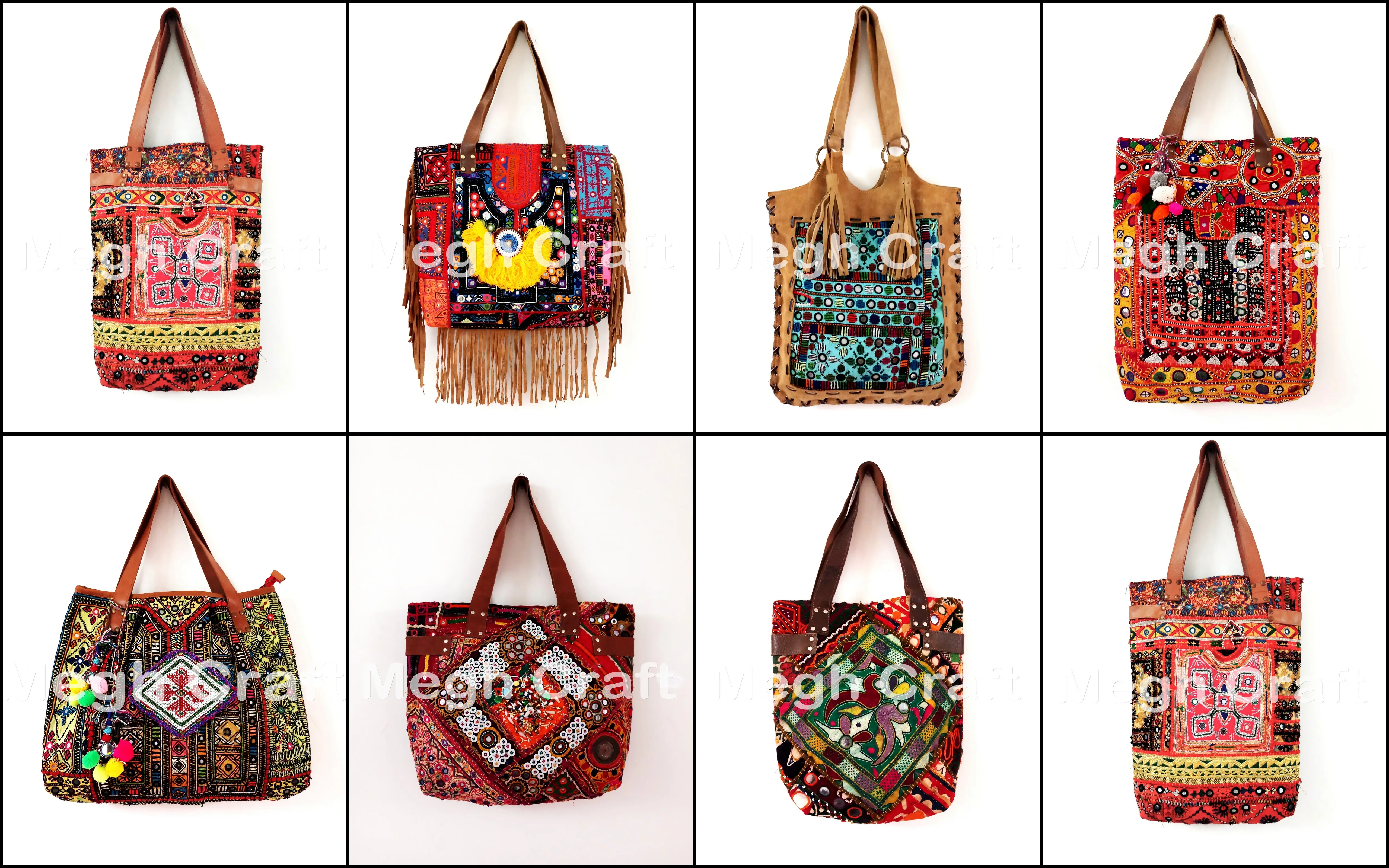 Indian Banjara Handbags - Boho gyosy Vintage Banjara Tribal Handbags-Gypsy Designer Ethnic Banjara handbag