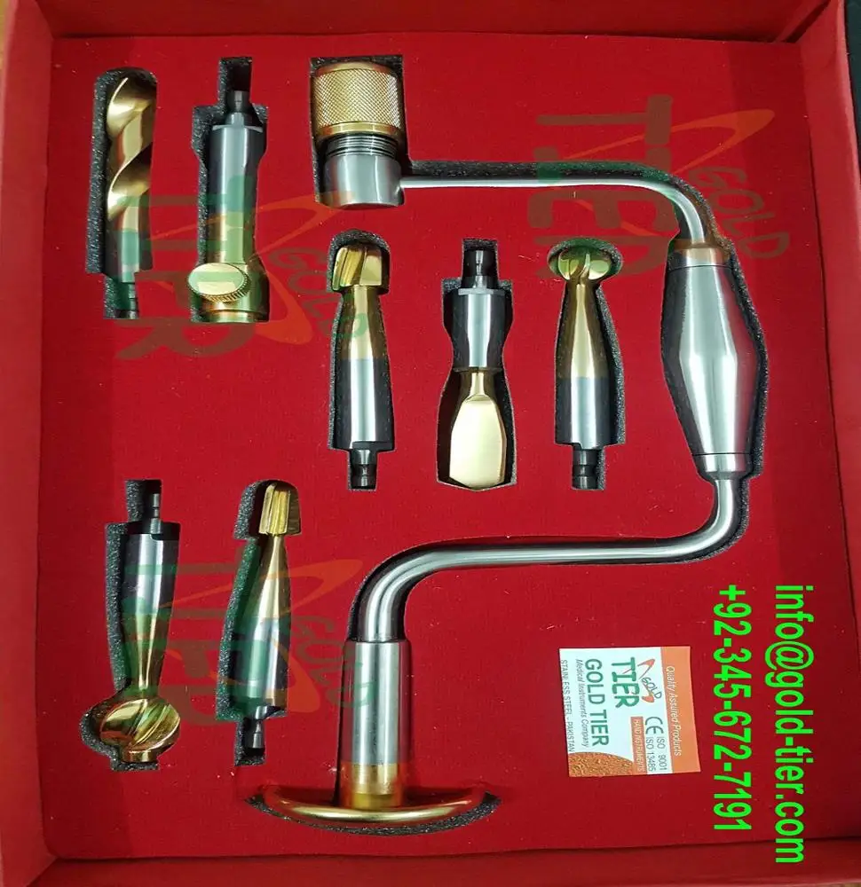 Hudson Brace Hand Drill complete set