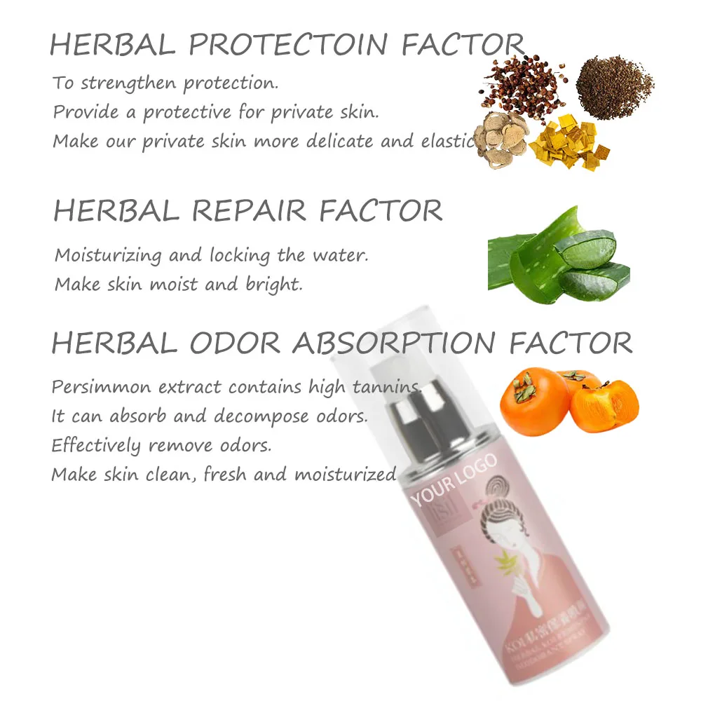 OEM Private Label Feminine Hygiene Intimate Spray Products for vaginal Health & pH Balance