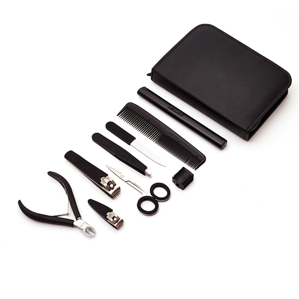 8 Pcs Manicure Instruments Kits Pedicure/Manicure Set Cutters Nail Clippers Cleaner Cuticle Grooming Kit