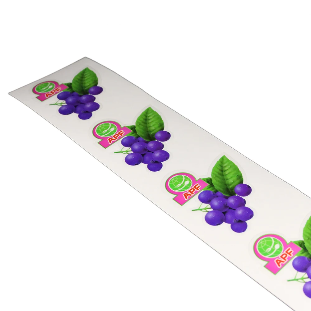 Прозрачный полиэфирный принт полноцветный штампованный стикер по 0018