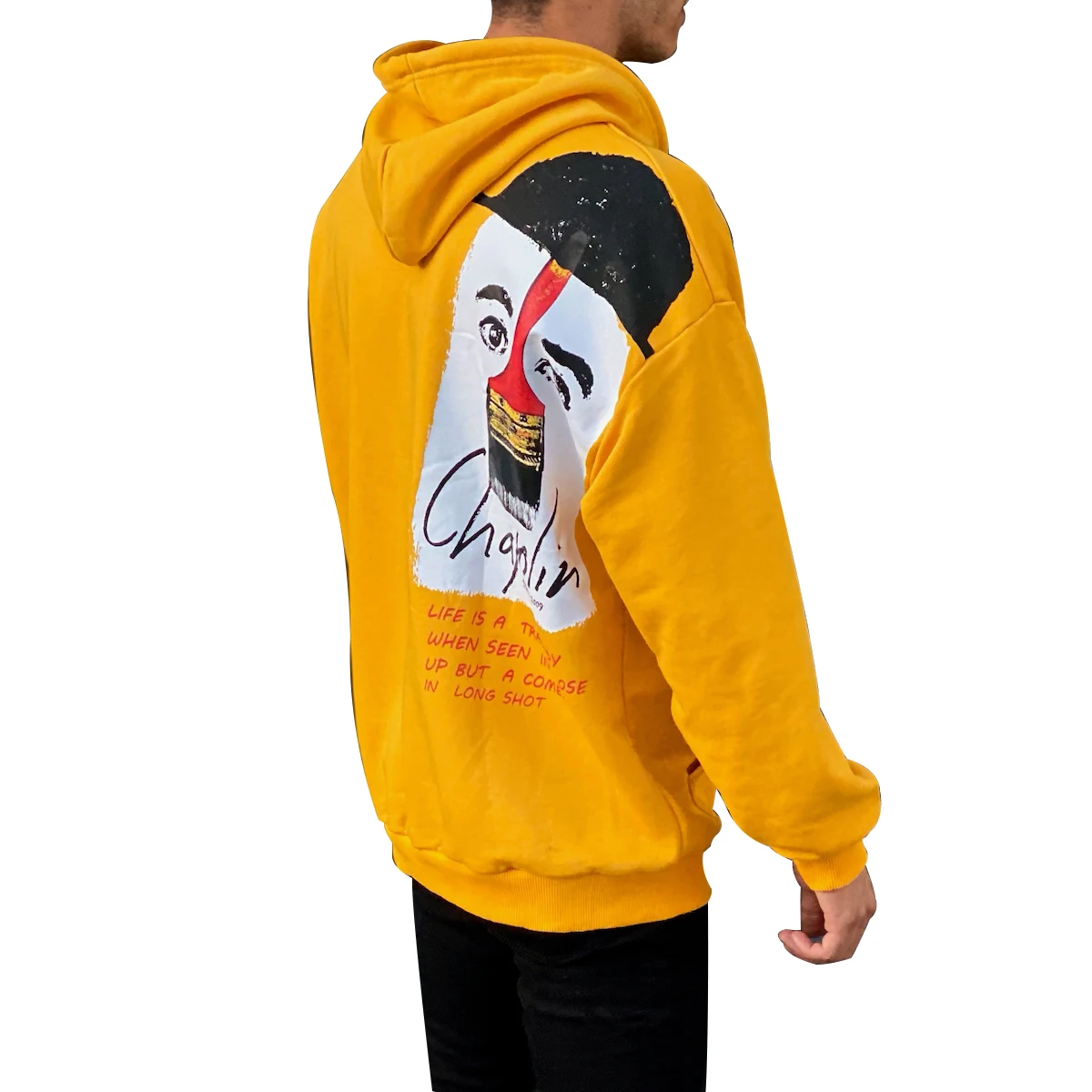 Oversize 100% Cotton Mens Chaplin Yellow Sweatshirt Hoodie new Style High Quality with Wholesale Offer Trend 2022