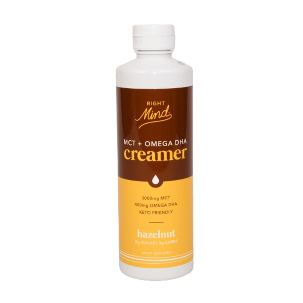 
 Правый орех ароматизированный MCT OMEGA DHA Creamer 16Oz бутылка Keto MCT Oil  