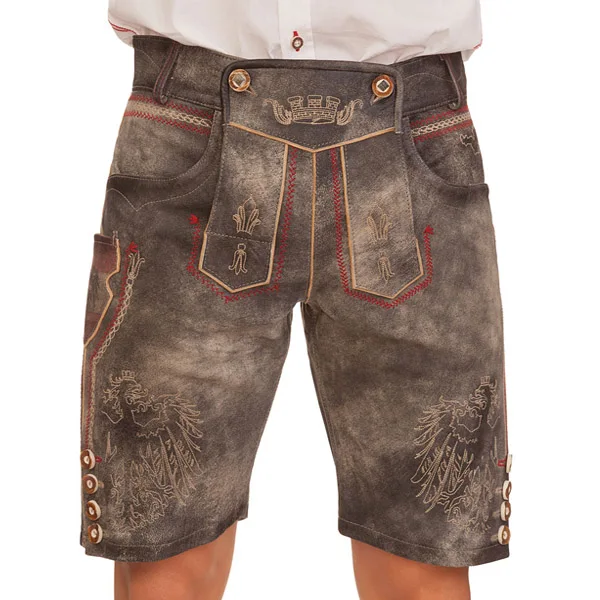 202 New Traditional Trachten Lederhose Bavarian Garments Trachten Short Pant Custom Embroidery of your choice