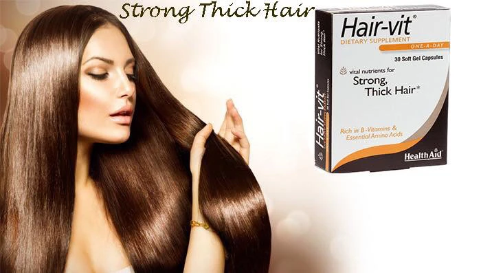 
Hair Vit - HealthAid - Box of 30 Capsules - Helps Prevent Hair Loss, Stimulate Hair Growth 