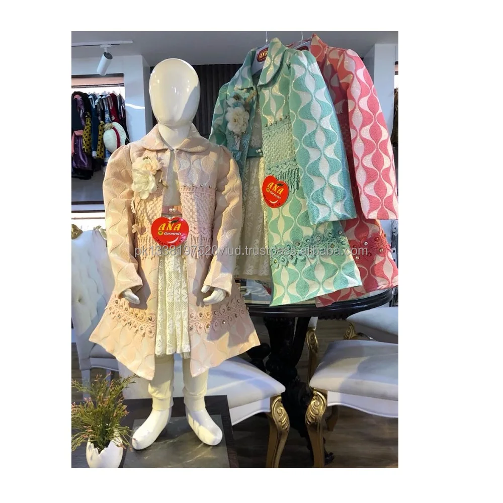 beautiful winter dresses long winter fancy design coat with party frock winter dresses export quality fancy dress