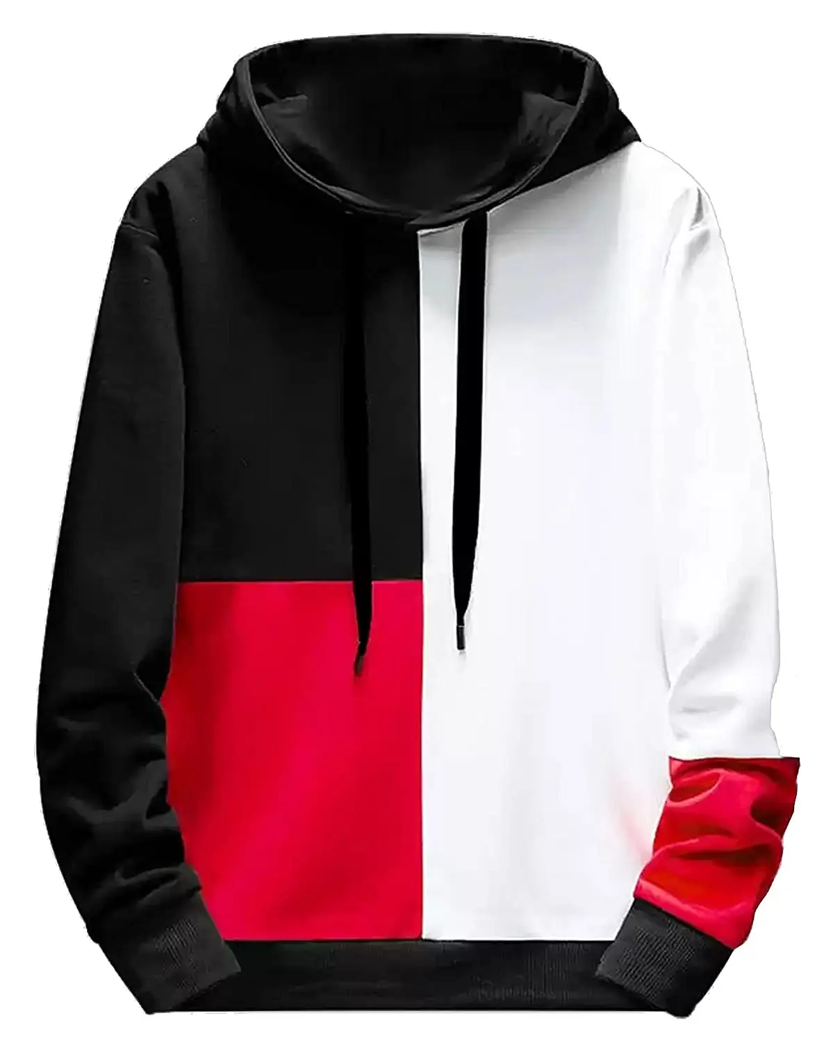 
Hot Selling Color Block Jogging Sweatshirt Fleece Hoodies With Zipper Kangaroo Pocket Embroidery Print Sublimation Custom Logo 