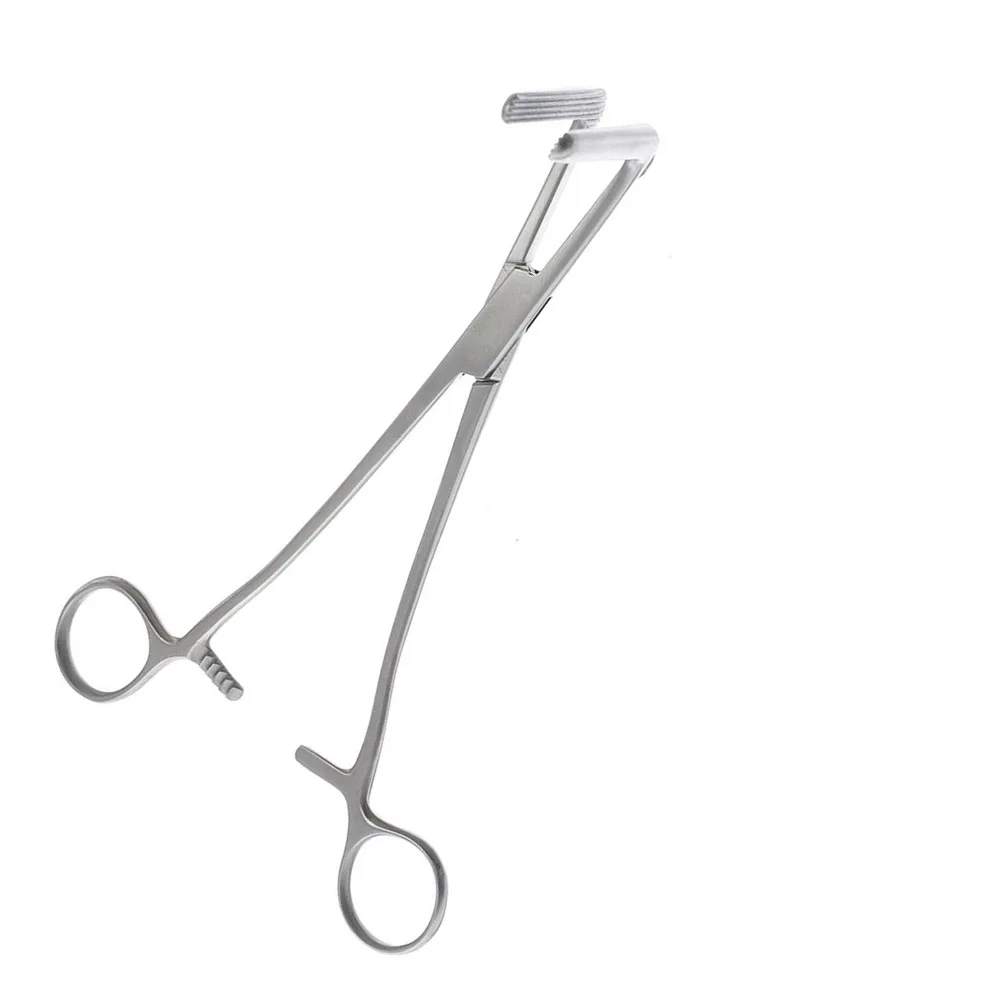 Wertheim Cullen Forceps Right Angle Jaws Longitudinal Serrations 21.6cm