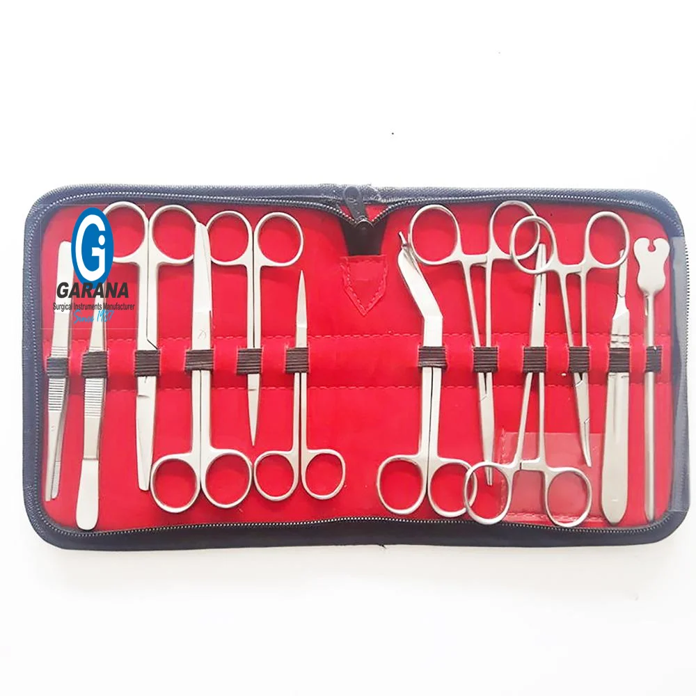 Premium quality Stainless Steel Tools for Medical Students of Anatomy, Biology, Veterinary, Marine Bio, Dissection Kit 24 Piece