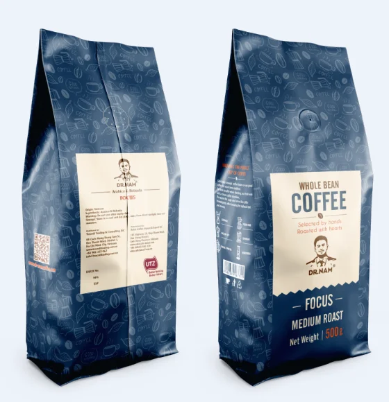 
High Standard 100% pure coffee roasted beans Focus mix of Arabica and Rubusta 
