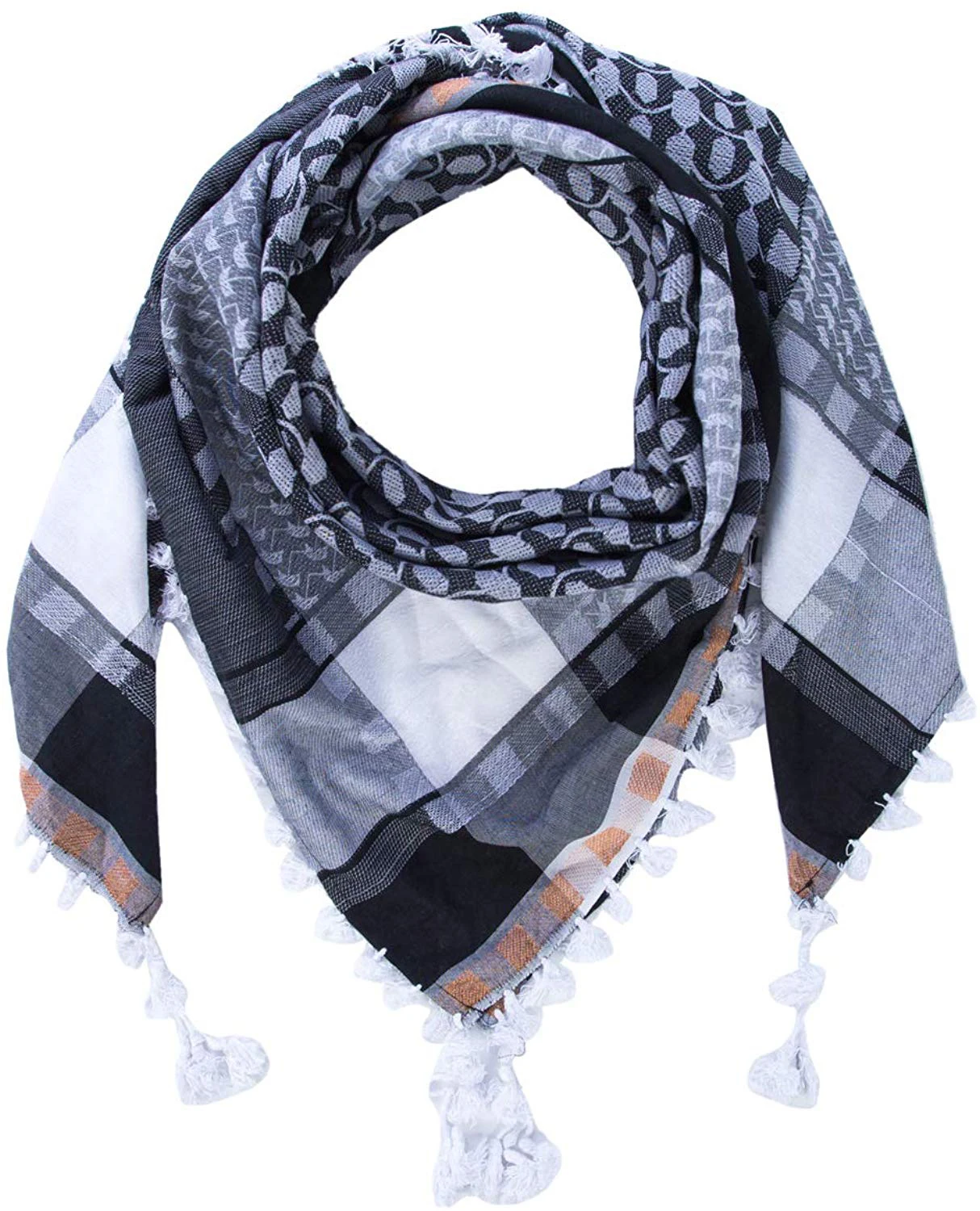 Fashion Hot Popular Prime Plain Solid Color Men Shemagh Cotton Scarf