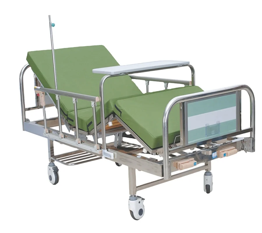 Dimension size tailor made two cranks manual operated useful hospital bed for patients with good price for sale