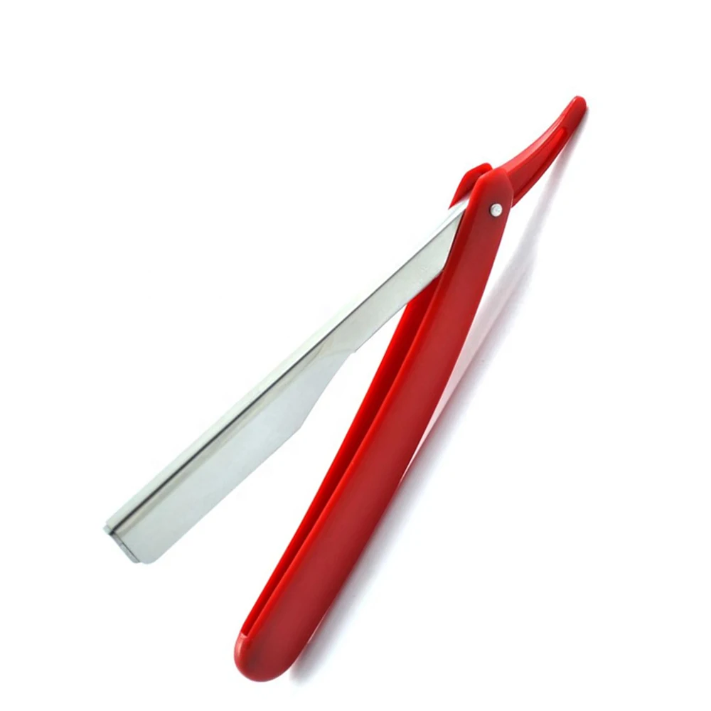 Straight barber razor with plastic handle/Barber razor with plastic handle