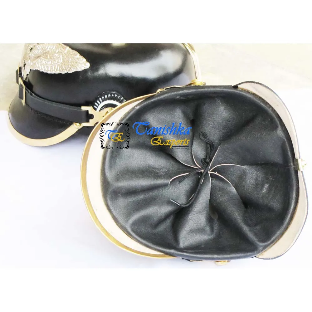  Кожаный шлем Pickelhaube с знаком орла