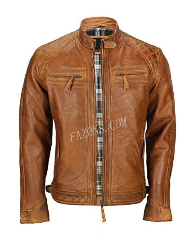 
Men Distressed Biker Leather Jacket Perfect Casual Bomber Racing Style Real Genuine Leather Motorcycle Fashion Jacket OEM  (62023359937)
