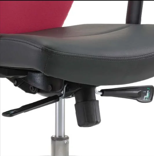 Apex Office Furniture Rico Series High Quality Round Swivel Height Adjustable Genuine Leather Office Chair