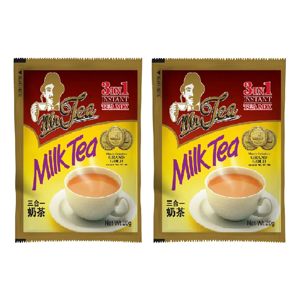 Ready To Drink OEM Flavor Tea Powder Energize Original MR TEA Instant Milk Tea Mix 3 in 1 20g x 30s x 30p with Non-dairy Creamer