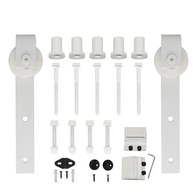 Heavy Duty Double Soft Close Ceiling Mount Bypass Sliding Barn Door Track Hardware