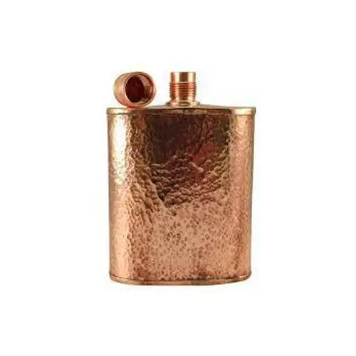 Copper Hammered Wine Flask 100% Purity Copper Flask and Storage Bottles