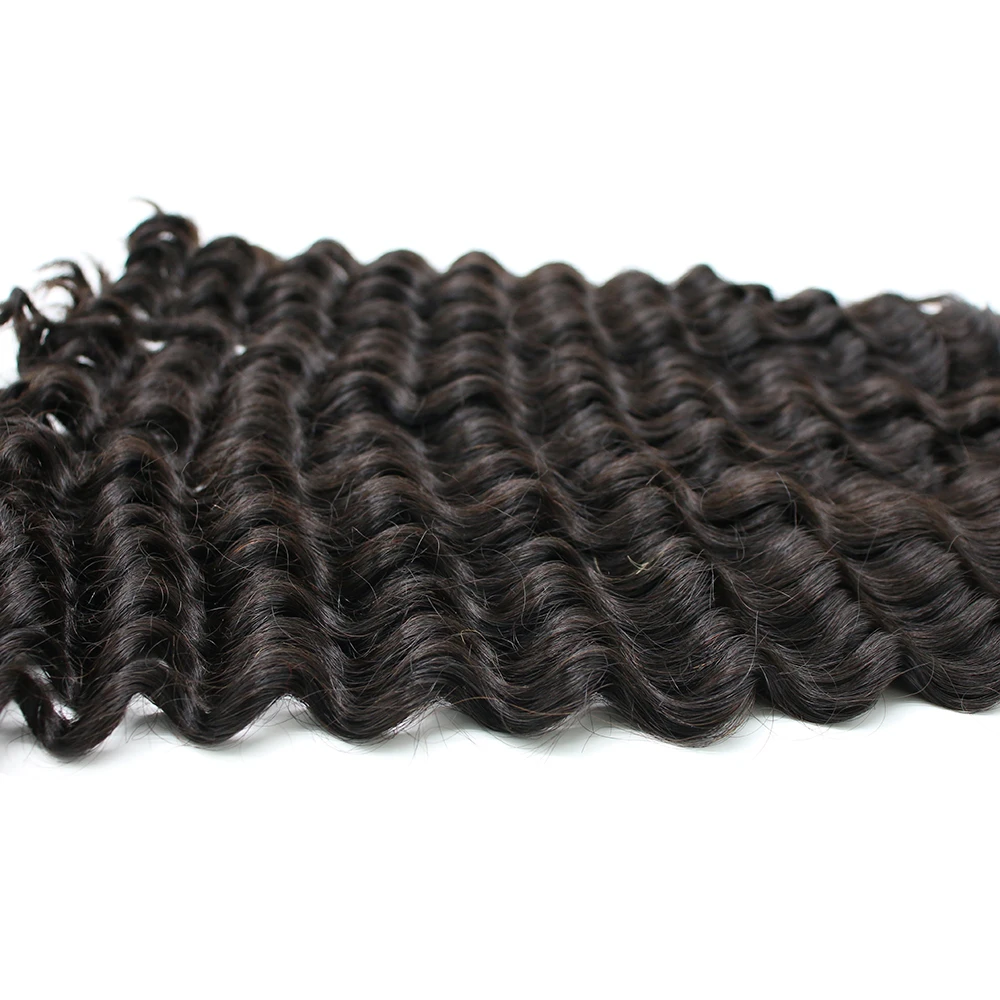 cuticle aligned hair Deep wavy hair bundles Double weft double drawn sew in Human Hair Extension