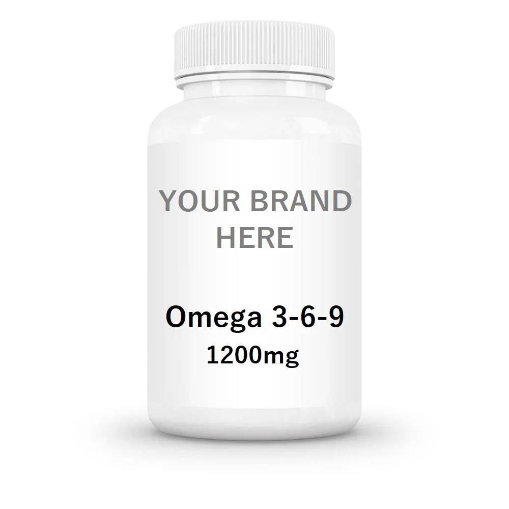 GMPc Omega 3 6 9 1200mg Flax Fish Borage Softgel Capsules High Quality Fatty Acids Private Label Dietary Supplement