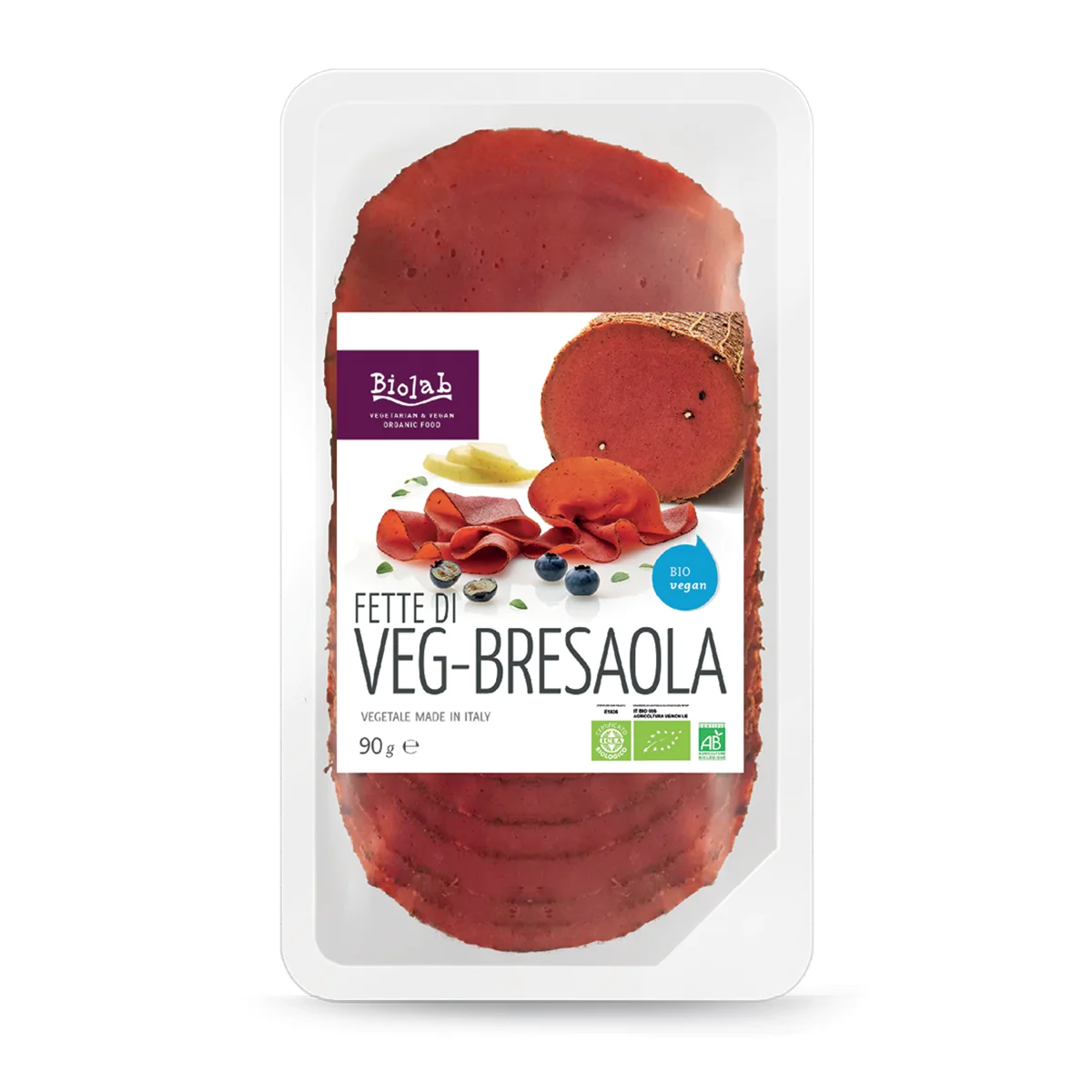 
VEG-BRESAOLA, Biolab, organic made in Italy, 90 grams 