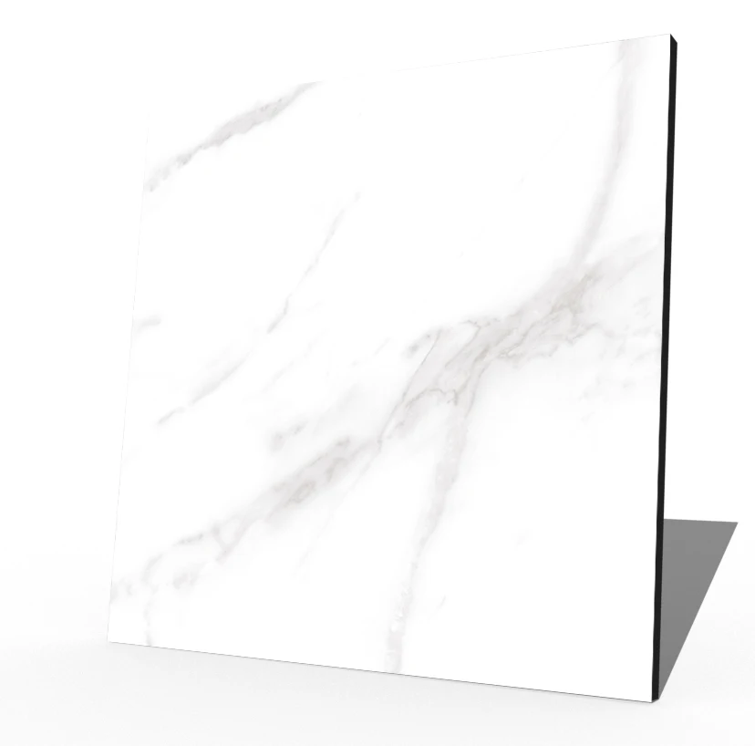 Carrara white marble vitrified micro crystal porcelain tiles