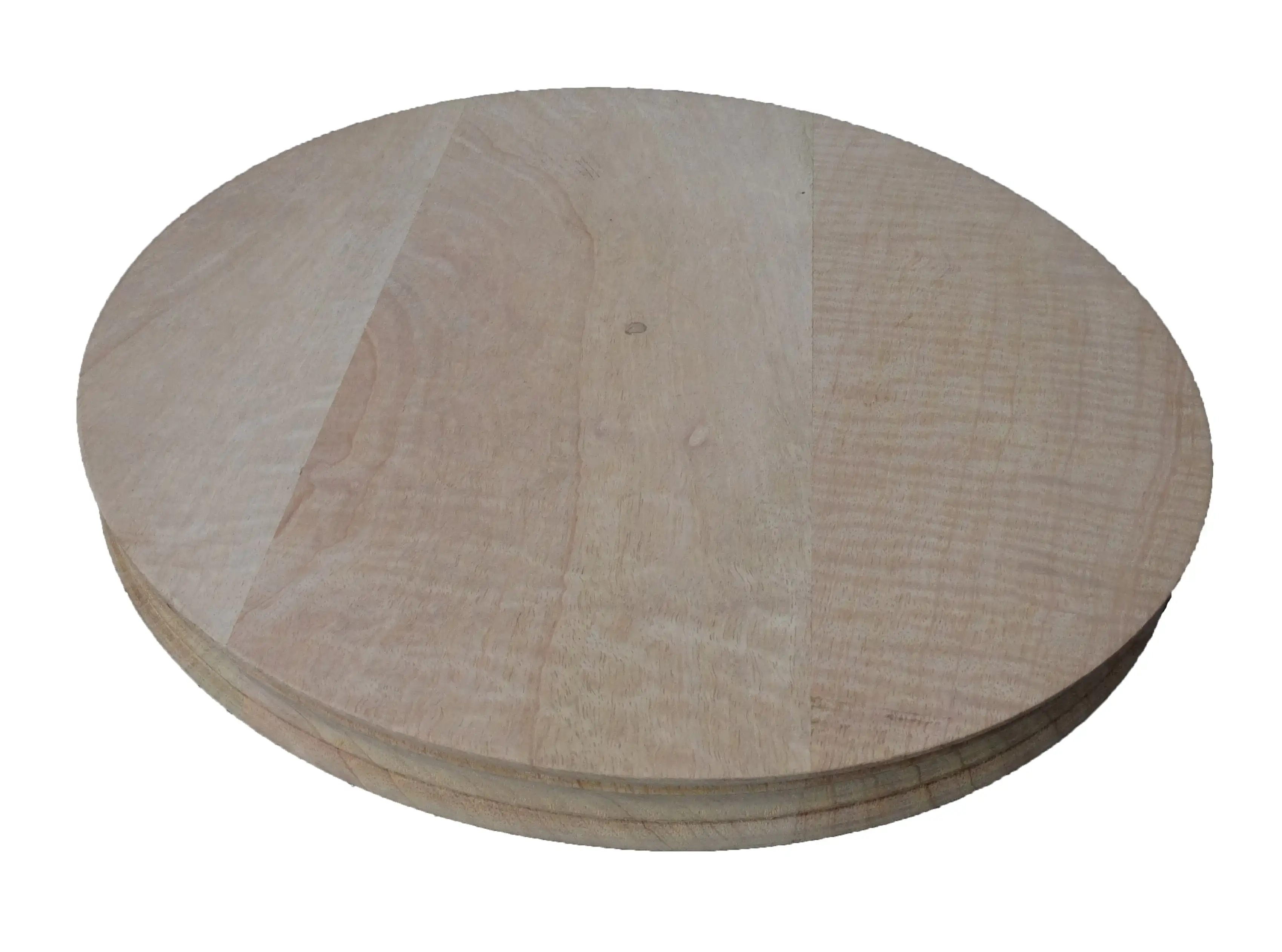 Mango Wood 35 x 35 x 3 CMS Large Round Ottoman Tray for Serving Coffee Food in Restaurant Home Party Drinks Supplies Wood Tray