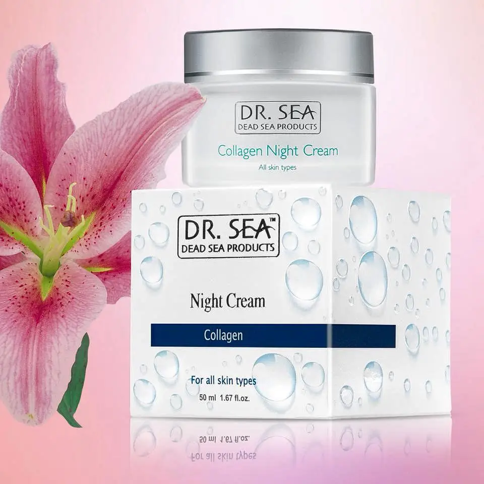 Best Collagen Night Cream For Women By by Dr. Sea Cosmetics - Dead Sea Products - Free samples - Best Seller