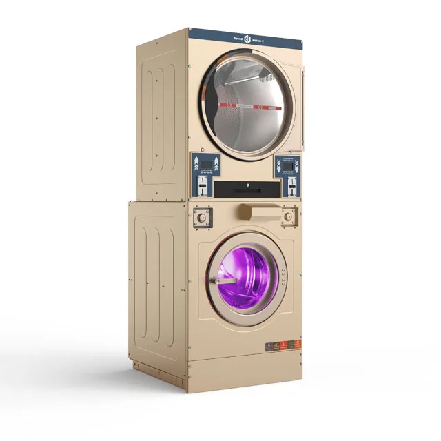 Automatic Coin Operation Cloth Washing Machine With Tumble Dryer for Commercial