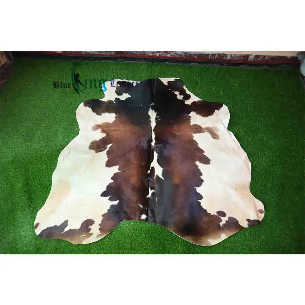 High Quality Leather Ornament Cowhide Skin Floor Rug