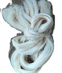 custom made 100%  natural eri silk sliver in white suitable for dyeing ideal for yarn and fiber stores for resale