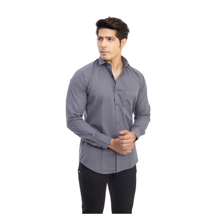 Лидер продаж 2021 мужские летние рубашки из чистого хлопка с длинным рукавом приталенные роскошные классические Распродажа по оптовой цене