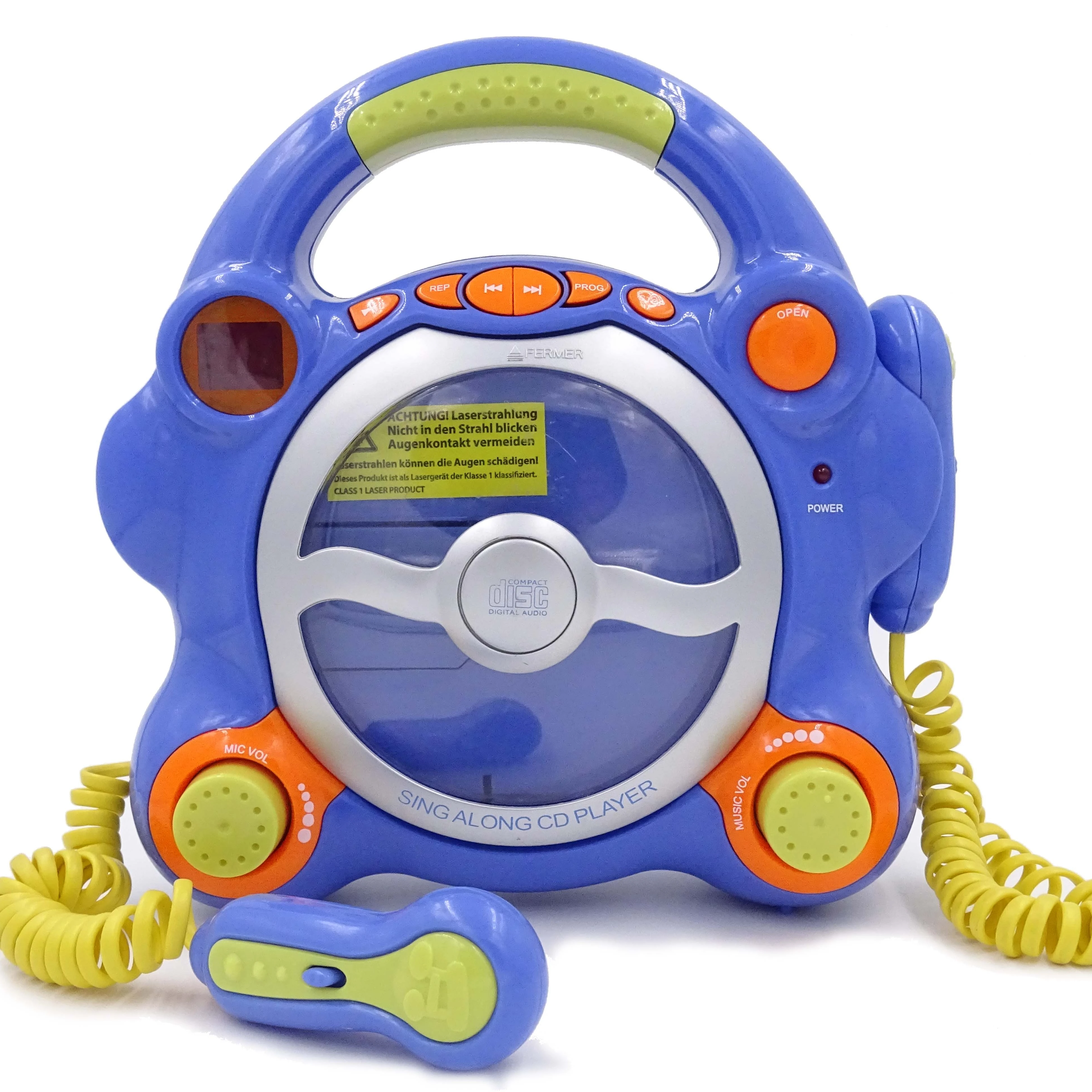 
KIDS SING ALONG CD PLAYER KARAOKE WITH MICROPHONE 