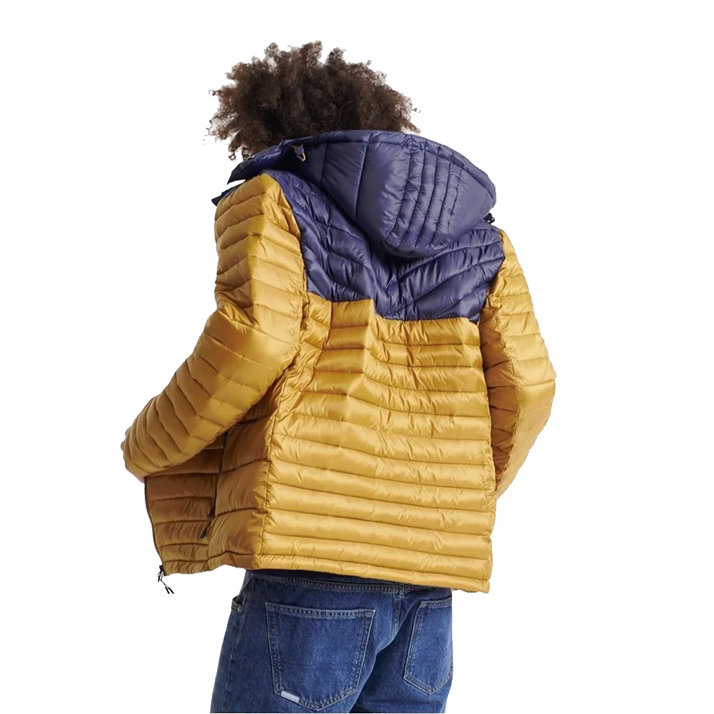 2023 Winter Outdoor Plus Size Black Puffer Jacket Goose Down Padded Quilted Breathable Bubble Jacket Men