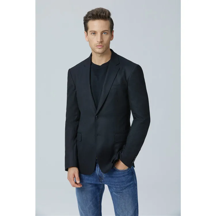 Factory Supplier Direct Sales Plus Size 100% Wool Fabric Formal Business Daily Men Jacket Suit