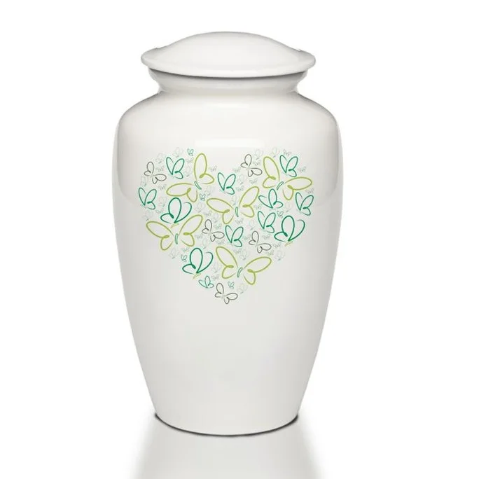  Дизайнерские Темно-зеленые и черные похоронные урны для кремации взрослых зол питомцев эпоксидный дизайн сувенира