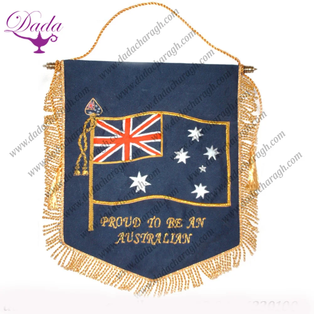 Изготовленные на заказ Вышитые флаги и баннеры от производителей поставщиков