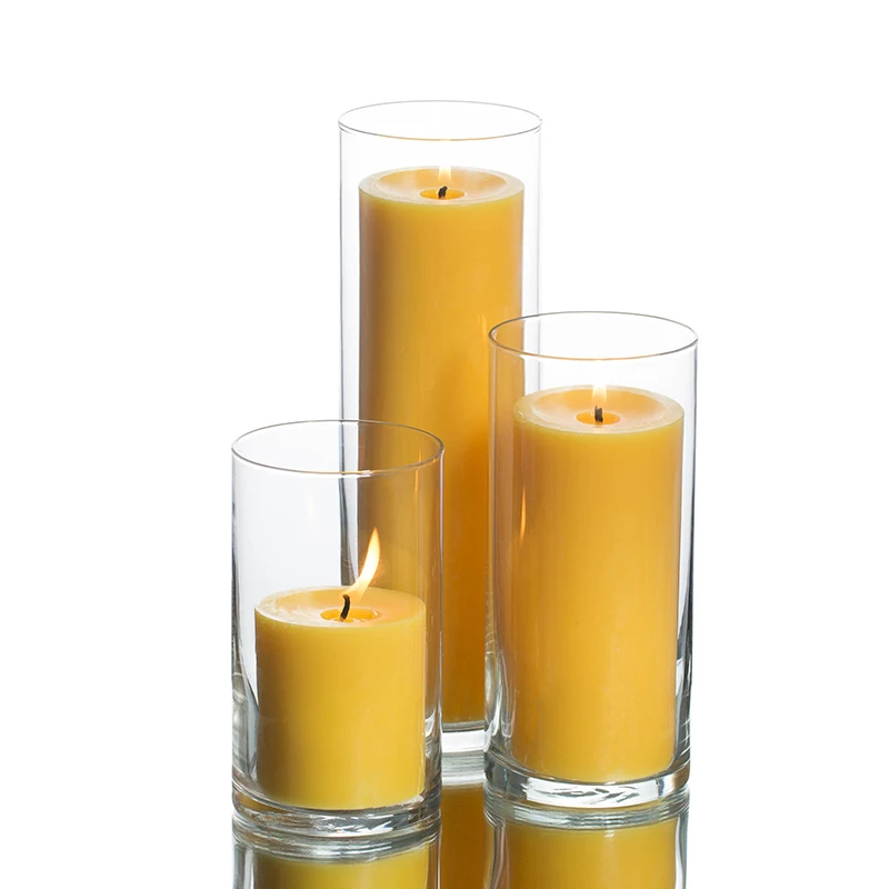 Прозрачный стеклянный подсвечник Hurricane, современный подсвечник для чайного освещения, декоративный подсвечник для домашней вечеринки