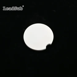 Leadsub white cup sublimation blank water absorbent round ceramic car coaster for gift